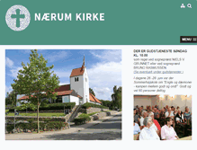 Tablet Screenshot of naerum-kirke.dk